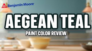 AEGEAN TEAL  Benjamin Moore Color Of The Year  Design Trends 2021 [upl. by Ladnek299]