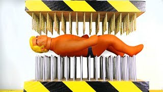 STRETCH ARMSTRONG BETWEEN NAIL BEDS HYDRAULIC PRESS EXPERIMENT [upl. by Grondin]