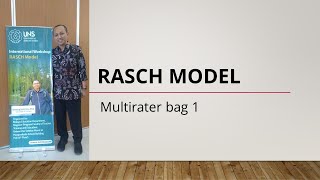 6 RASCH Model Multirater bagian 1 [upl. by Tigram720]