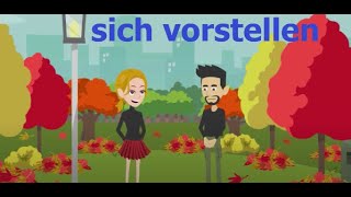 Deutsch lernen Learn German für Anfänger A1 Sich vorstellen Deutsche Sprache lernen [upl. by Nevah]