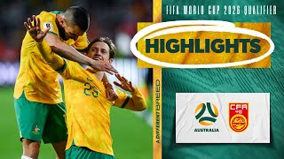 Australia v China PR  Highlights  FIFA World Cup 2026 Third Round Qualifier [upl. by Esoryram]