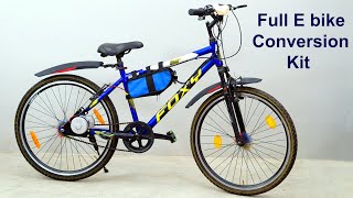 How to Make Electric Bike with Full EBike Conversion Kit at Low Cost [upl. by Sellers]