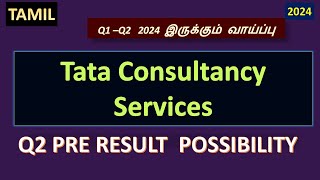 TATA CONSULTANCY SERVICE 2024 Q2 PRE RESULT POSSIBILITY [upl. by Kali]