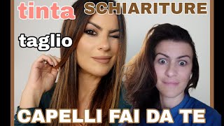 FAI DA TE CAPELLI TINTA SFUMATURE E TAGLIOIL MIO TUTORIAL [upl. by Liddle]