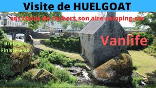 BRETAGNE visite de Huelgoat  les chaos de rochers aire de campingcar vanlife [upl. by Solnit209]