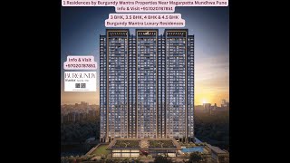 1 Residences by Burgundy Luxury Line  3354455 BHK at ₹250 Cr  Main Magarpatta Kharadi Road [upl. by Lachance997]