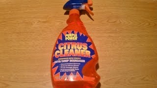 Purple Power Citrus Cleaner Review [upl. by Madancy]