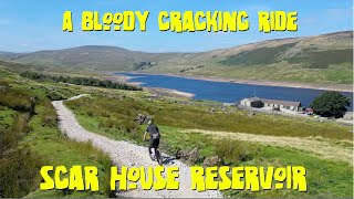 Scar House Reservoir  Nidderdale  Yorkshire Dales  Mountain Biking [upl. by Johen479]