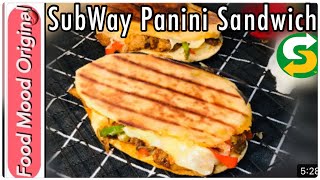 Chicken Panini Sandwich with Whole Wheat Panini Bread  Subway Sandwich Recipe  Chicken Sandwich [upl. by Eimrej]