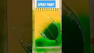 Spray Paint 🤖spraypaint sprayart spraypaintingart leafart satisfyingart artsupplies short yt [upl. by Ahtrim422]