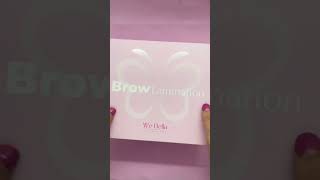 Conheça o novo kit para Brow Lamination e Lash Lifting da We Bella [upl. by Ainitsirc]