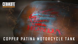 Copper Patina Motorcycle Tank  Cerakote [upl. by Concha]