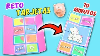 5 DIYs RETO TARJETAS EN 10 MINUTOS  EPISODIO 3 TARJETA Mensaje Secreto  Manualidades aPasos [upl. by Raycher]