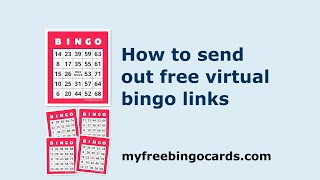 How to send free virtual bingo card links [upl. by Ynnaj]