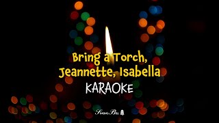 Bring a Torch Jeanette Isabella  Christmas instrumental  lyrics video for karaoke [upl. by Rehpretsirhc]