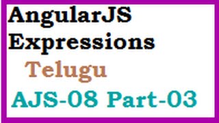 AngularJS Expressions Part 03 Telugu Objects and Stringsvlr training [upl. by Iramohs288]