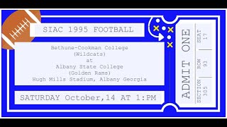 10 21 1995 Bethune Cookman College 40  Albany State College 28 RELIVED [upl. by Gavette380]