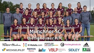 MSC Live MSC vs BHTC  1 Bundesliga Damen  27112021 1200 h [upl. by Annaear]