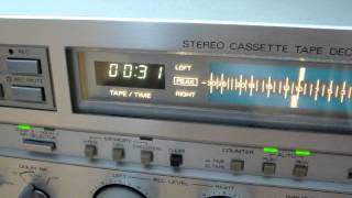 Alpage AL60 Stereo Cassette Tape Deck Demo [upl. by Zenitram]