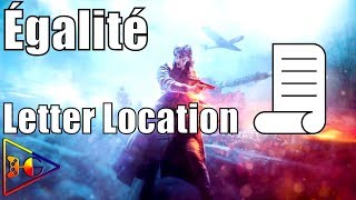 Battlefield V 5  Égalité  All Letter Locations [upl. by Gulgee]