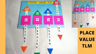 Maths Working Model  Place value working model  Place value TLM  Math TLM  Math working model [upl. by Nide]