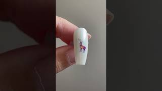 Reindeer christmas merrychristmas xmas holiday nailmas nailart nails naildeas naildesign [upl. by Eimmaj315]