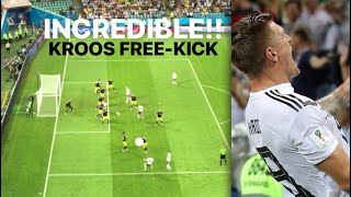 INCREDIBLE TONI KROOS FREEKICK WINNER CROWD VIEW GERMANY COMEBACK Vs SWEDEN WORLD CUP 2018 [upl. by Felice]