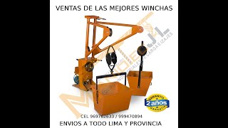 WINCHE ELETRICO PARA CONSTRUCCION [upl. by Evanthe]