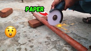 Cutting Iron and Plastic with Paper  Unbelievable Experiment [upl. by Annohs]