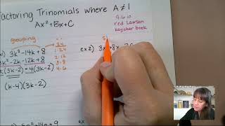 96 Factoring Trinomials where A is greater than 1 [upl. by Bayard]