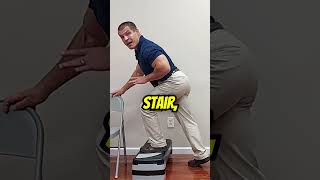 Try This Glute Activation Exercise for Easier Less Painful Stair Climbing glutestrength stairs [upl. by Horwath]