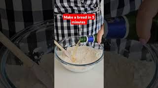 Easy Bread recipe in 5 minutes shorts breadrecipe easybread [upl. by Hseyaj]