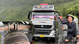 Rescue and replace the springs for the trailer on the lonely tree pass in Yen Minh [upl. by Nauh]