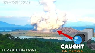 Eruption of Taal Volcano🌋  Philippines  Watch Before Its Removed [upl. by Erdnad]