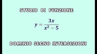 3 dominio intersezioni con gli assi segno [upl. by Hanshaw833]