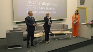 IV Konferencja Naukowa Konsorcjum BazTech quotBibliograficzne bazy danych orientacja na przyszłośćquot [upl. by Barber278]