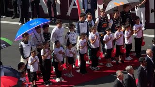 Azerbaijan national anthem  Formula1 2024 Azerbaija GP [upl. by Dnomhcir]