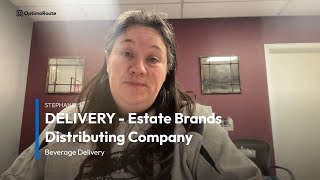 OptimoRoute  Customer Review by Estate Brands Distributing Company Beverage Delivery [upl. by Kohn]