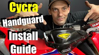 Cycra Probend Handguard Install Guide  2022 Honda CRF 250 RX  MAXS MOTO SHOP [upl. by Ahseen]