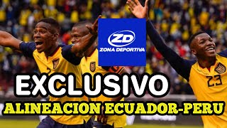 URGENTE Alineación Ecuador Perú [upl. by Adiazteb41]