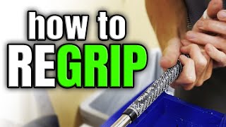 How to regrip a golf club [upl. by Enelhtac]