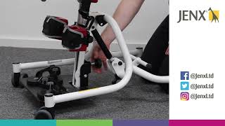 Jenx Multistander  Footplate adjustment dorsiplantar flexion [upl. by Salamanca]