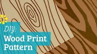 How to Make Wood Print Pattern [upl. by Boleslaw]