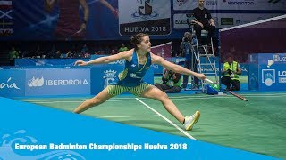 Highlights Day 2 European Badminton Championship Huelva 2018 [upl. by Redienhcs]