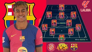 quotBarcelona’s Bold Alternative Starting Lineup for LaLiga Clash vs Girona – Jornada 5 Showdownquot [upl. by Vevay]