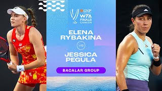 Elena Rybakina vs Jessica Pegula  2023 WTA Finals Group Stage  WTA Match Highlights [upl. by Hailat]