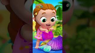 Mermaid Song  Sing Along Songs for Kids  Moonbug Kids Karaoke Time  shorts [upl. by Nimesay119]