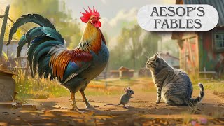 The Cat the Rooster and the Young Mouse Aesops Fable of Deceptive Appearances  Kids Story Time [upl. by Papageno712]