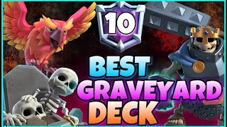 10 In the World🌎 with Best Graveyard Deck  Clash Royale [upl. by Atonsah]