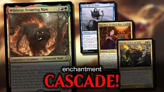 Wildsear Gruul Enchantment Cascade  Magic Online EDH Game Play [upl. by Naux809]